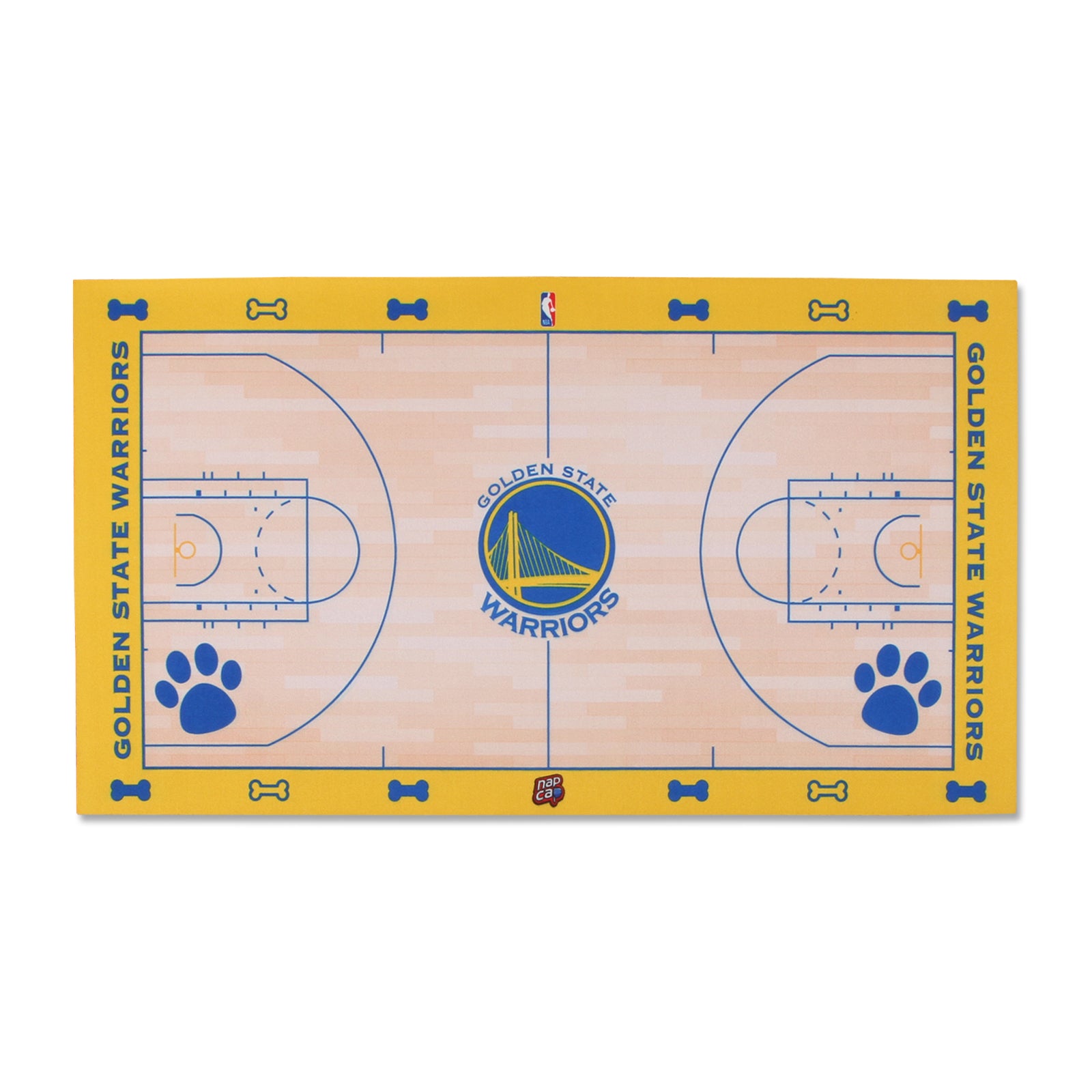 Golden State Warriors Food Court Mat - Coated Poly Twill