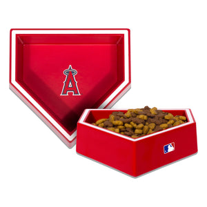 LOS ANGELES ANGELS HOME PLATE DOG BOWL