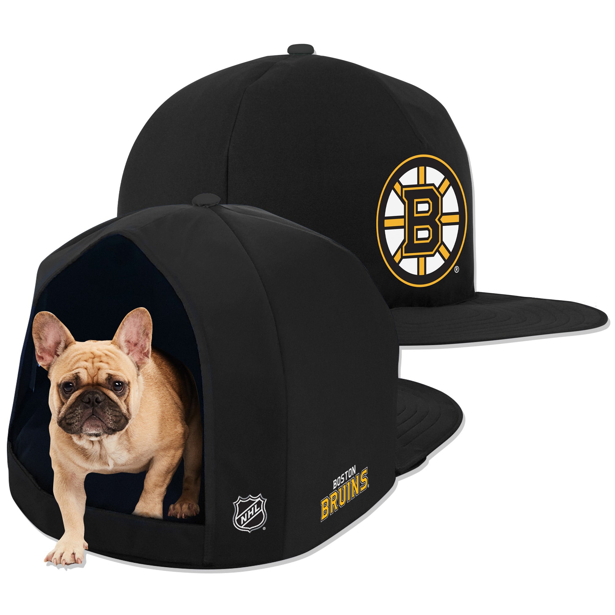 BOSTON BRUINS NAP CAP PLUSCH DOG BED