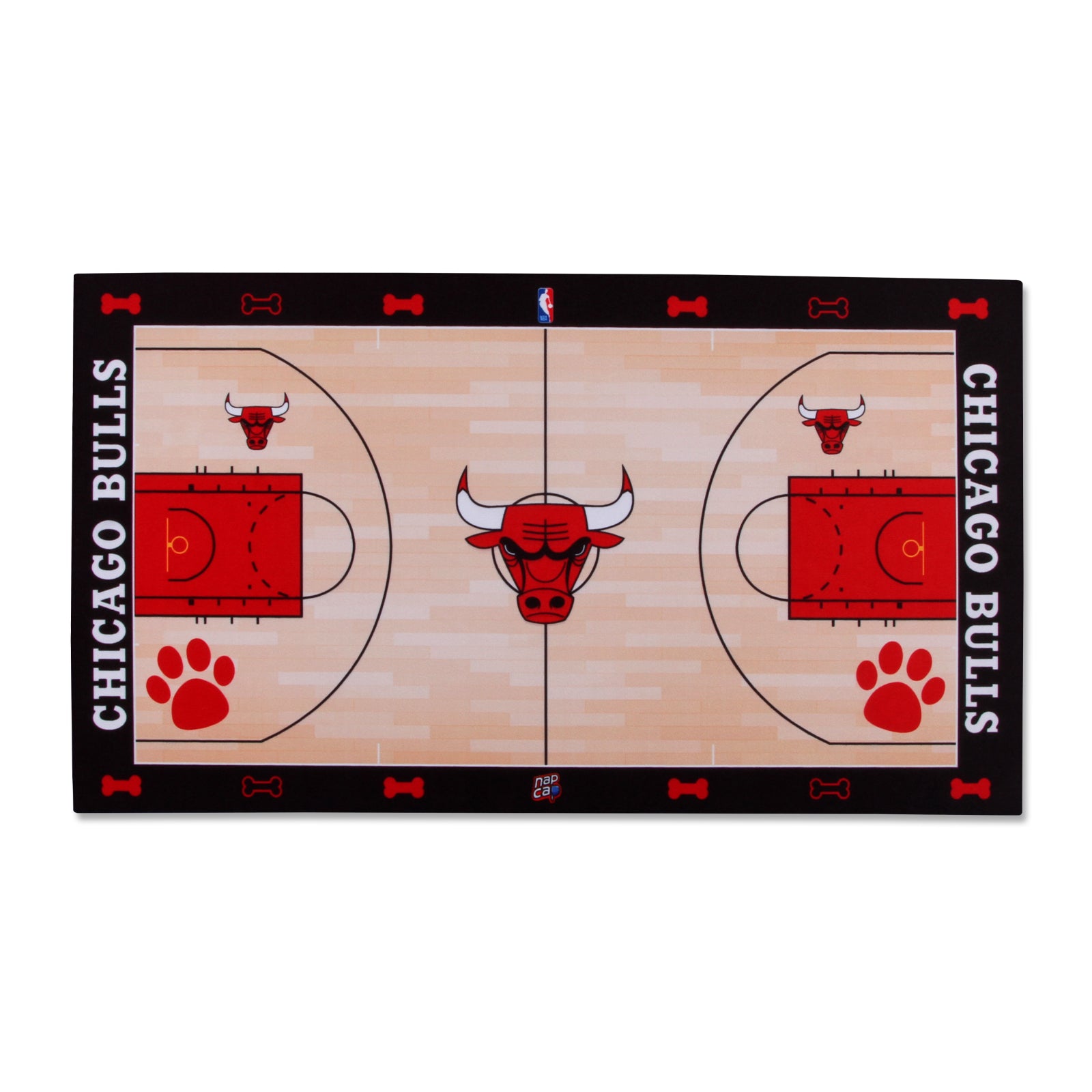 Chicago Bulls Food Court Mat - Coated Poly Twill