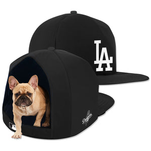 LOS ANGELES DODGERS NOIR NAP CAP PLUSH DOG BED