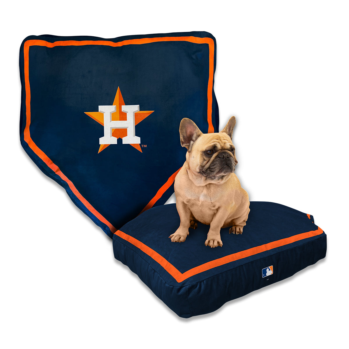 MLB PET Bed - Houston Astros Soft & Cozy Plush Pillow Bed. - Baseball Dog  Bed. Cuddle, Warm Sports Mattress Bed for Cats & Dogs