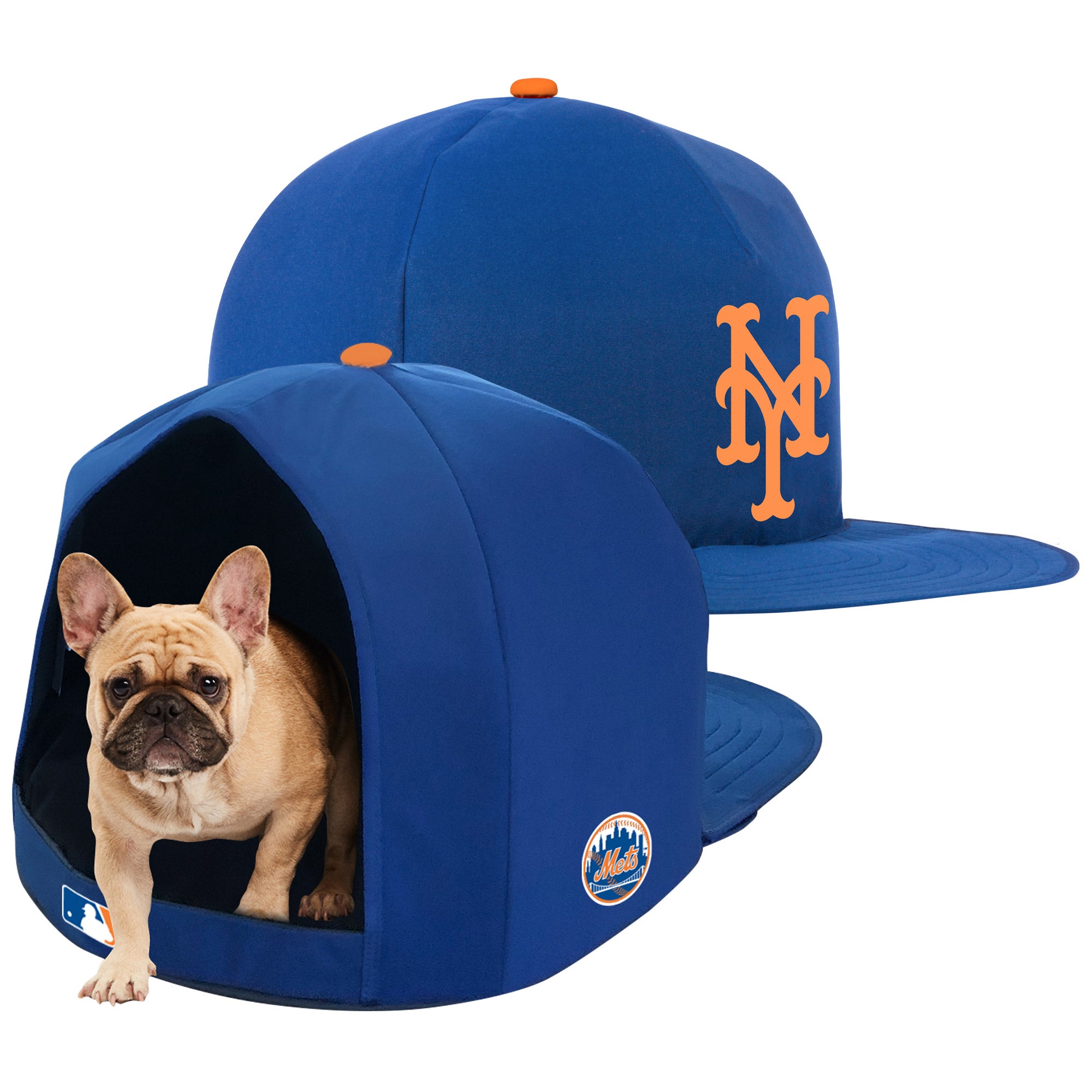 NEW YORK METS NAP CAP PLUSH DOG BED