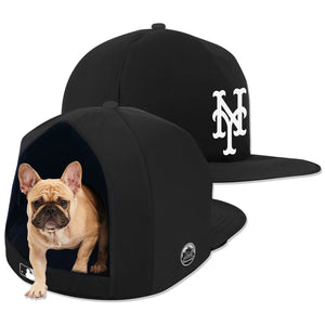 NEW YORK METS NOIR NAP CAP PLUSH DOG BED