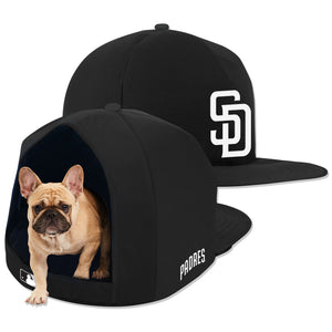 SAN DIEGO PADRES NOIR NAP CAP PLUSH DOG BED