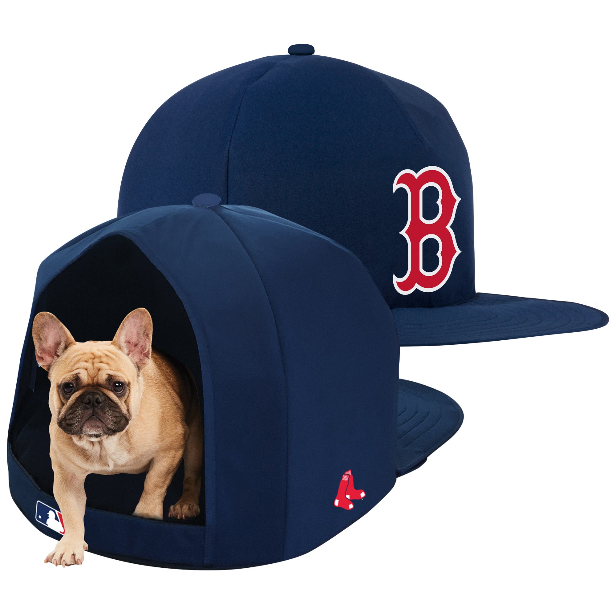 BOSTON RED SOX NAP CAP PLUSH DOG BED