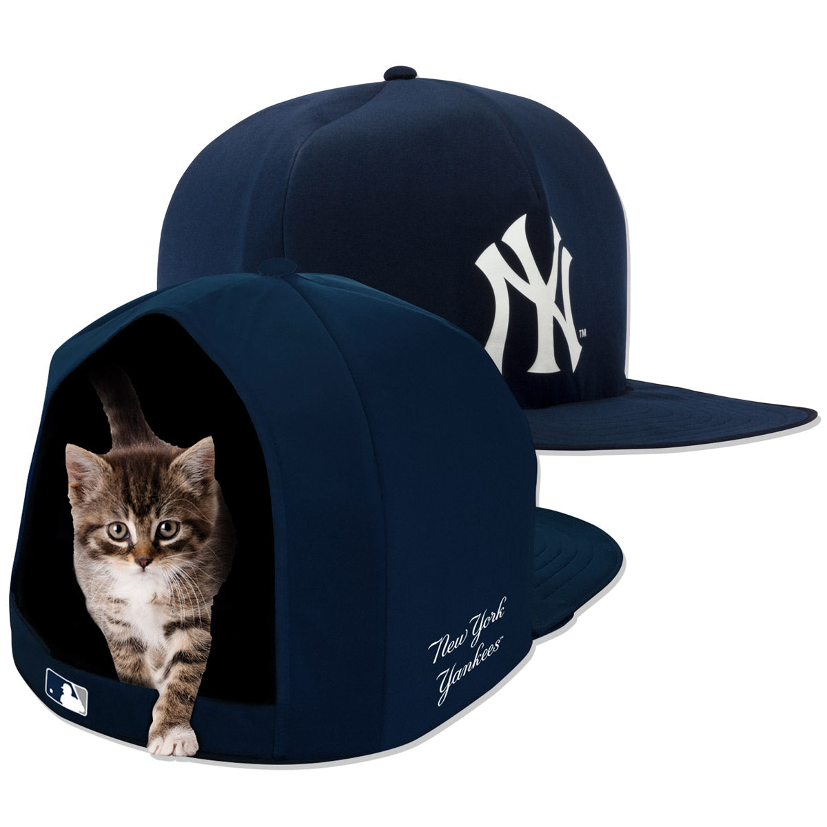 NY Yankees New York Dog Baseball Hat / Cap - Black - XL