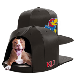 UNIVERSITY OF KANSAS NAP CAP PREMIUM DOG BED